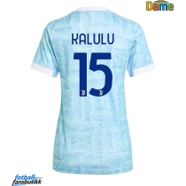 Juventus Pierre Kalulu #15 Bortedrakt Dame 2025-26 Kortermet